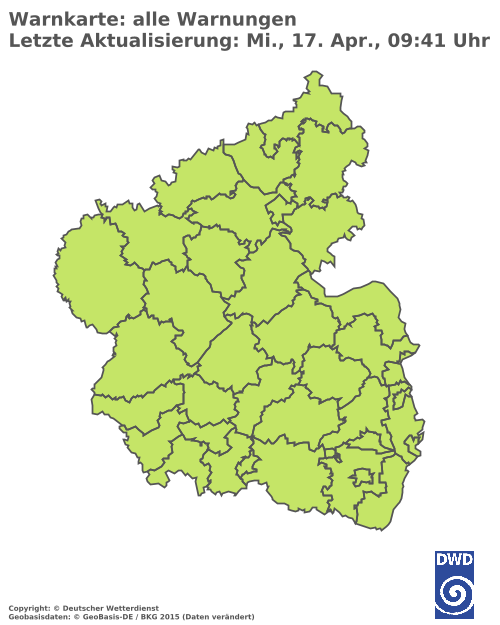 Aktuelle Wetterwarnungen für  Kaiserslautern