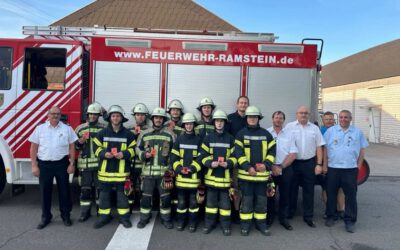 Nachwuchs der Feuerwehr Ramstein erhält Bronze-Leistungsabzeichen